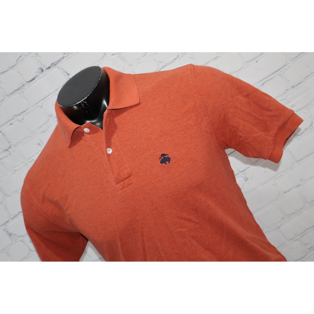 Brooks Brothers Performance Polo Mens Small Burnt Orange Short Sleeve Original